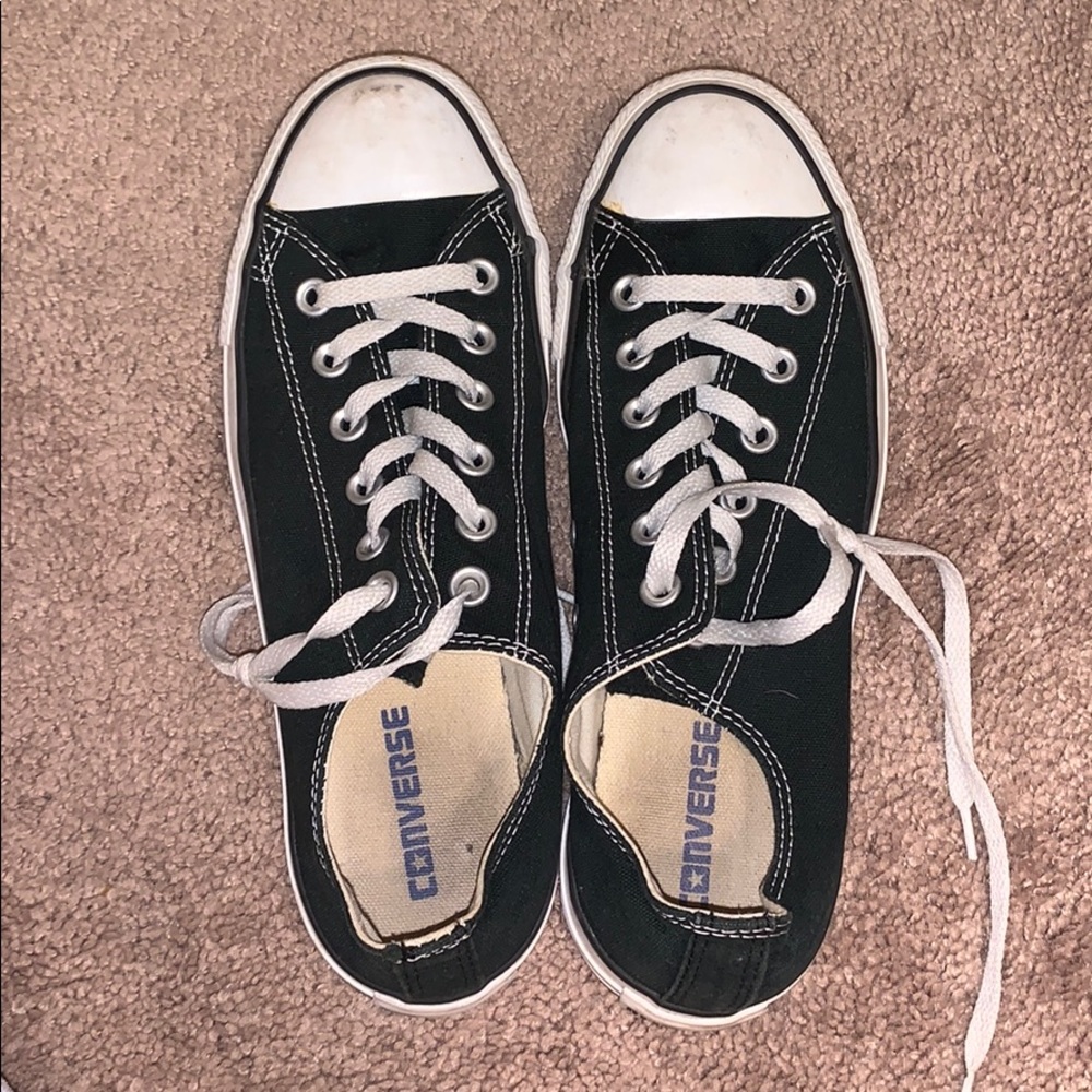 Converse All Star low black retro shoes